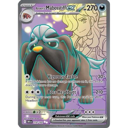 Arven's Mabosstiff ex - 218/182 218 - SV10 Destined Rivals Holofoil
