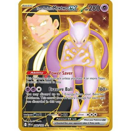 Team Rocket's Mewtwo ex - 240/182 240 - SV10 Destined Rivals Holofoil