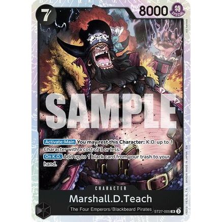 Marshall.D.Teach (ST27-005) (ST27-005) - Starter Deck 27: BLACK Marshall.D.Teach Foil