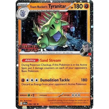 Team Rocket's Tyranitar (Prerelease) 96 - SV10 Destined Rivals Holofoil