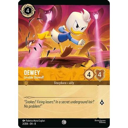Dewey - Lovable Showoff (Foil) (2/204) - Reign of Jafar Cold Foil