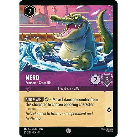 Nero - Fearsome Crocodile (Foil) (65/204) - Reign of Jafar Cold Foil