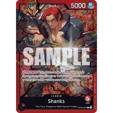 Shanks (Reprint) (OP09-001) - Starter Deck 23: RED Shanks Foil