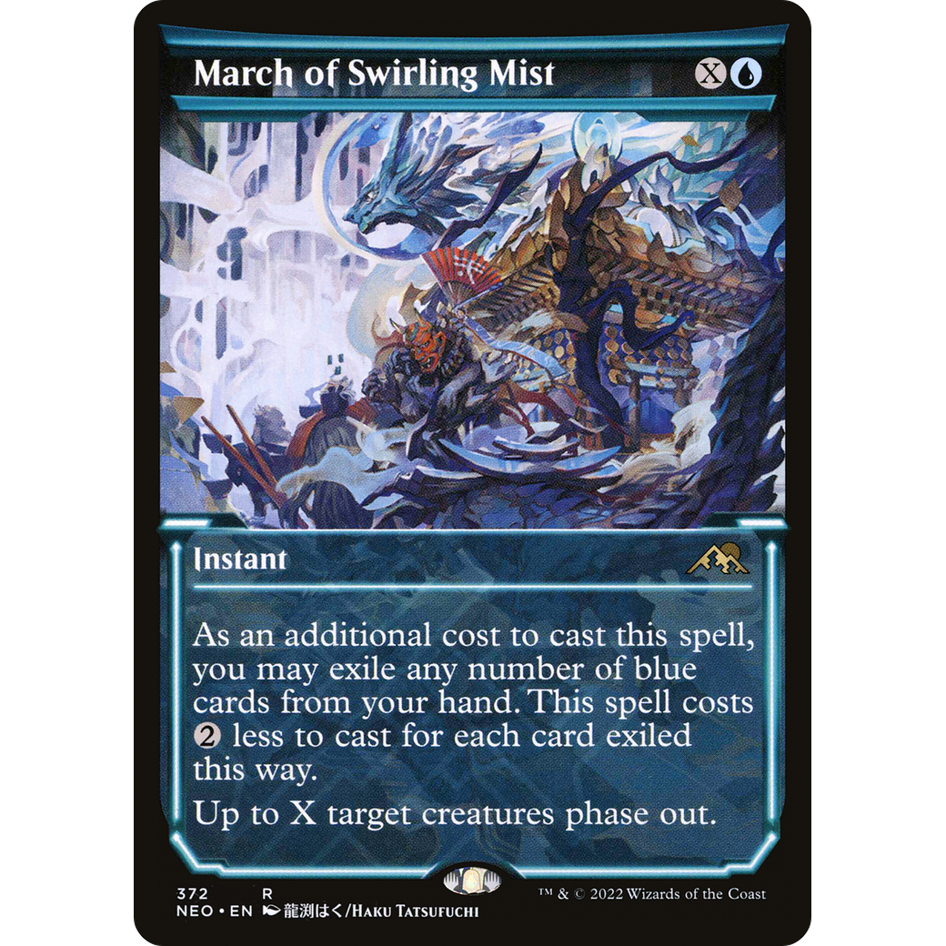 March of Swirling Mist (NEO-372) - Kamigawa: Neon Dynasty: (Showcase)