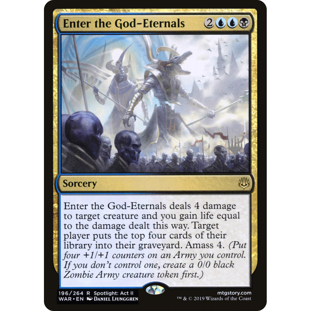 Enter the God-Eternals (PPELD-196) - War of the Spark Promos Foil