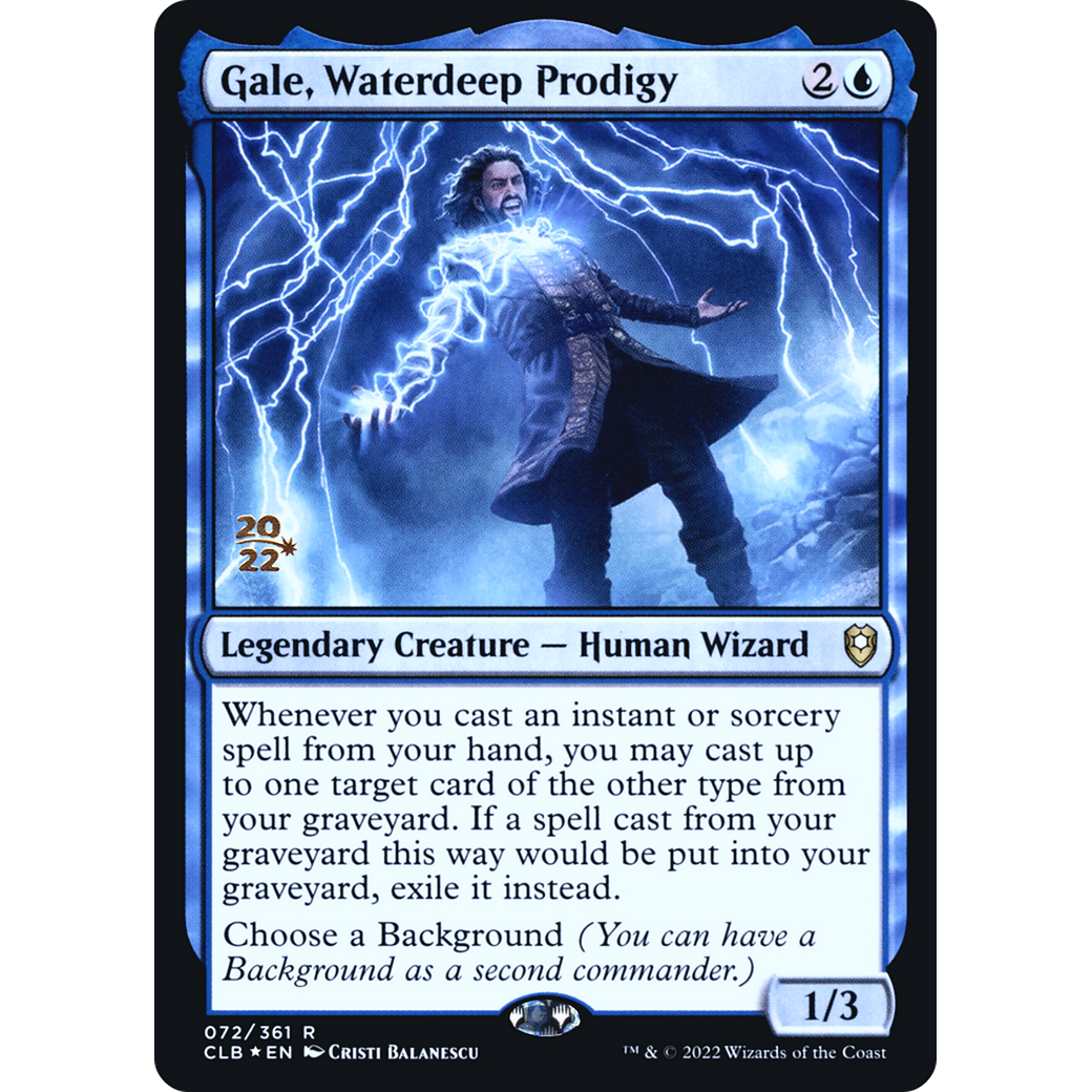 Gale, Waterdeep Prodigy (PRE-72S) - Battle for Baldur's Gate Promos Foil