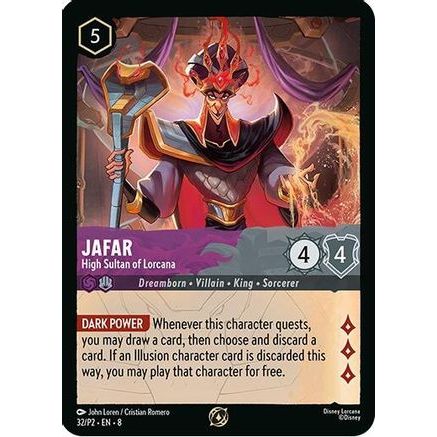 Jafar - High Sultan of Lorcana (Store Champion Participant) (32/P2) - Disney Lorcana Promo Cards