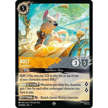 Bolt - Superdog (223/204) - Illumineers Quest Palace Heist Cold Foil