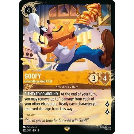 Goofy - Groundbreaking Chef (223/204) (223/204) - Illumineers Quest Palace Heist Cold Foil