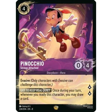 Pinocchio - Strings Attached (224/204) (224/204) - Illumineers Quest Palace Heist Cold Foil