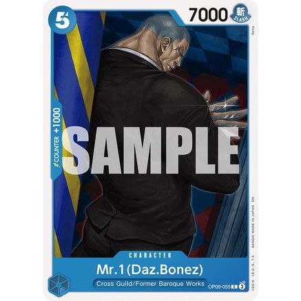 Mr.1(Daz.Bonez) (Reprint) (OP09-055) - Starter Deck 25: BLUE Buggy