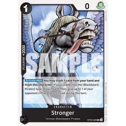 Stronger (Reprint) (OP09-089) - Starter Deck 27: BLACK Marshall.D.Teach