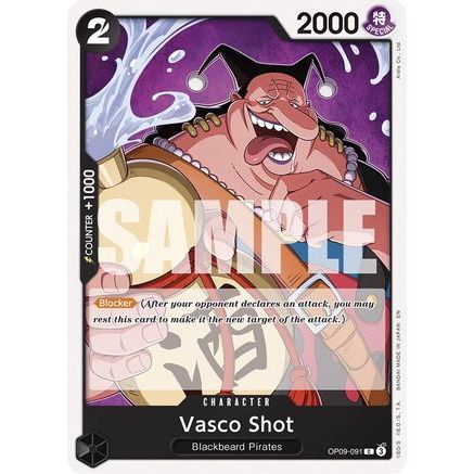 Vasco Shot (Reprint) (OP09-091) - Starter Deck 27: BLACK Marshall.D.Teach