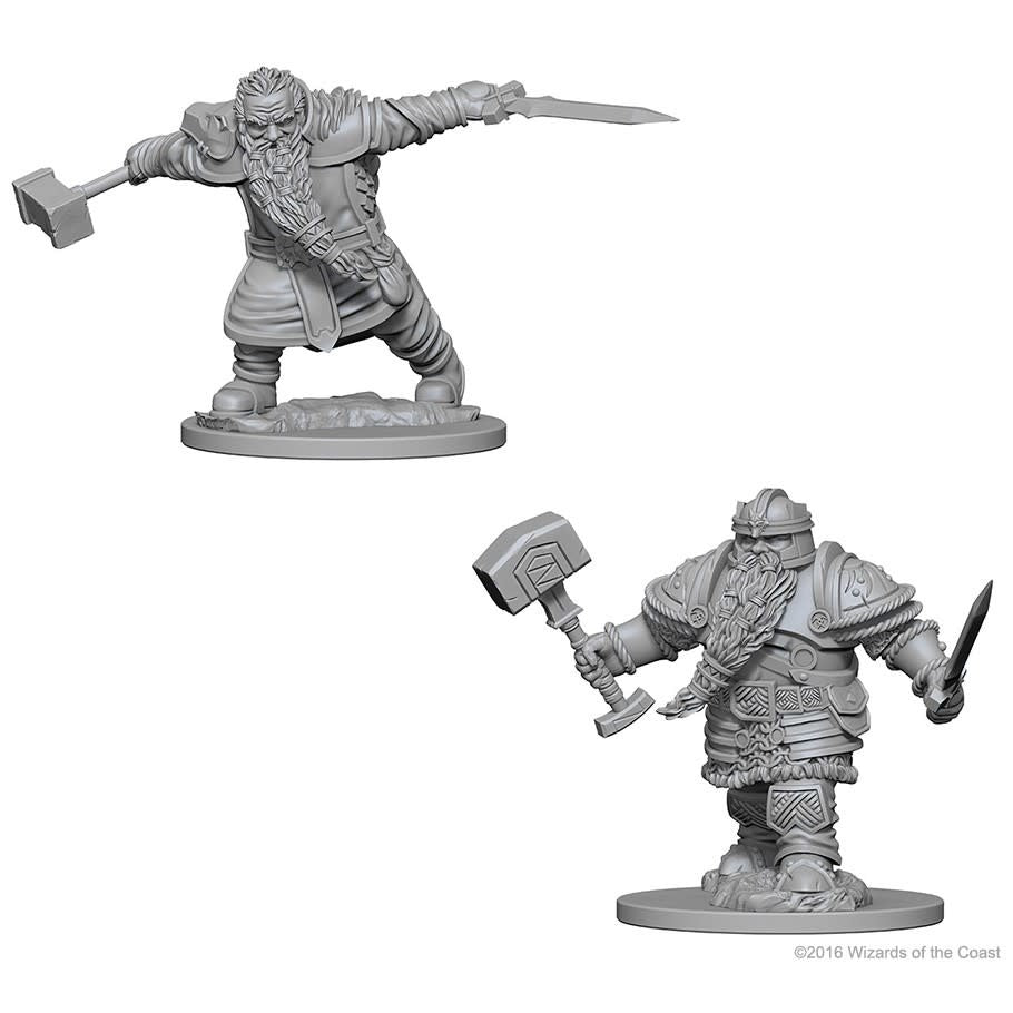 W01 Dwarf Male Fighter Miniatures