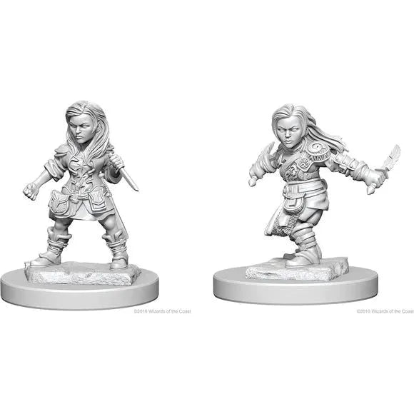 W01 Female Halfling Rogue Miniatures