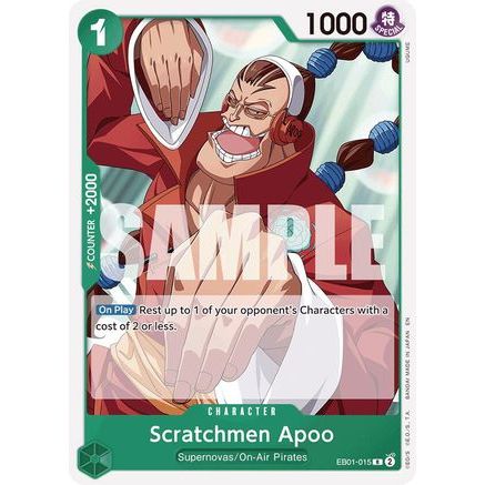 Scratchmen Apoo (Reprint) (EB01-015) - Starter Deck 24: GREEN Jewelry Bonney