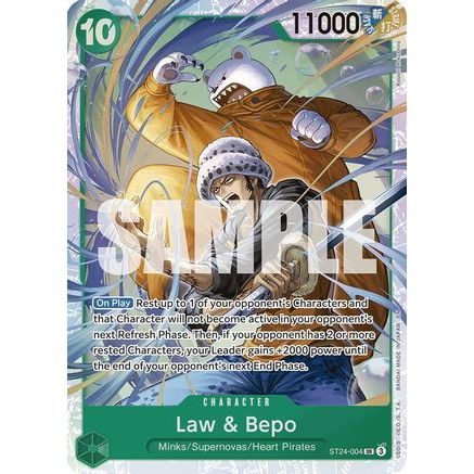 Law & Bepo (ST24-004) - Starter Deck 24: GREEN Jewelry Bonney Foil