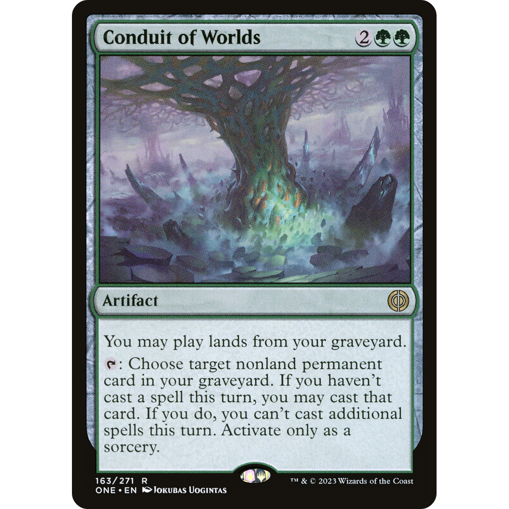 Conduit of Worlds (ONE-163) - Phyrexia: All Will Be One Foil