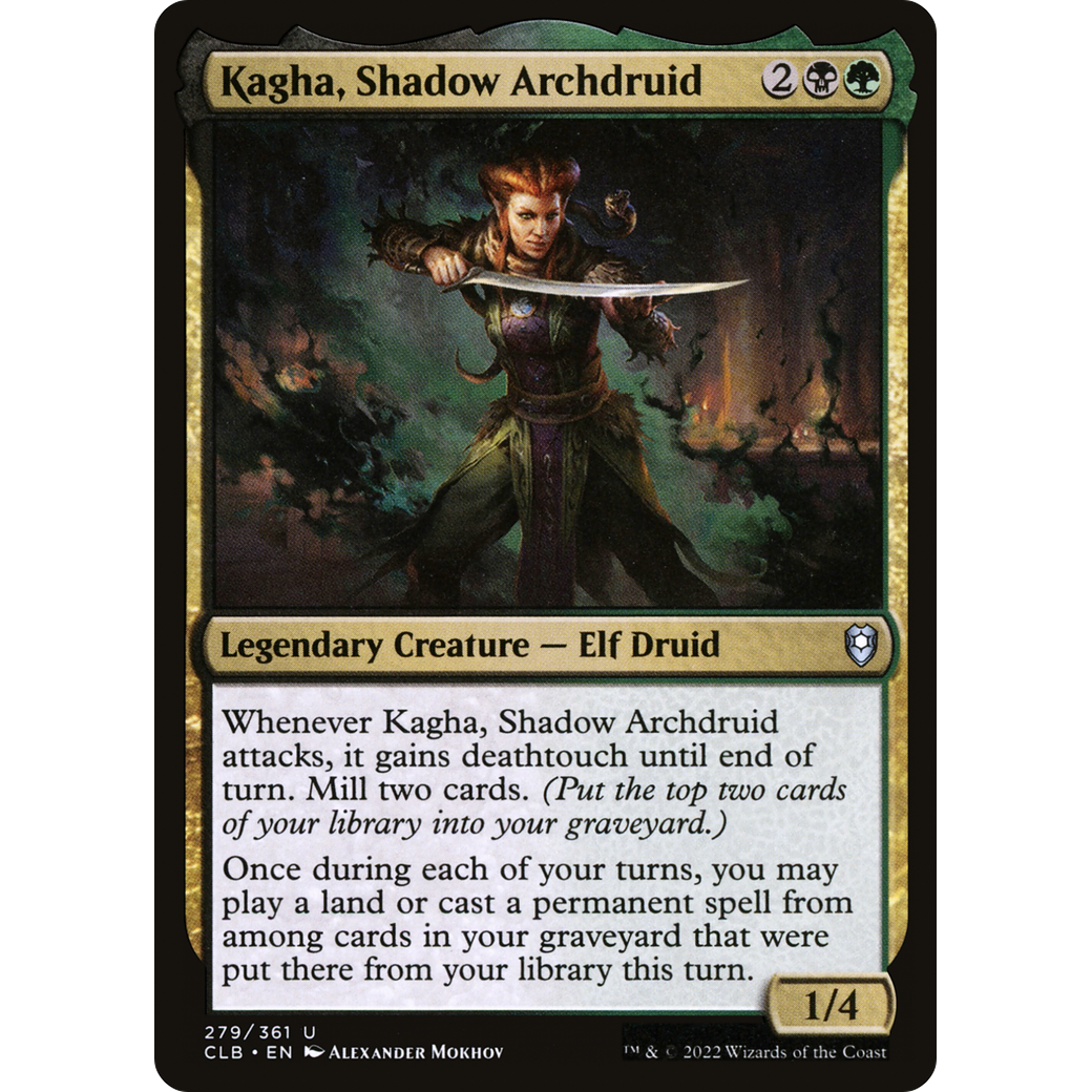 Kagha, Shadow Archdruid (CLB-279) - Commander Legends: Battle for Baldur's Gate Foil