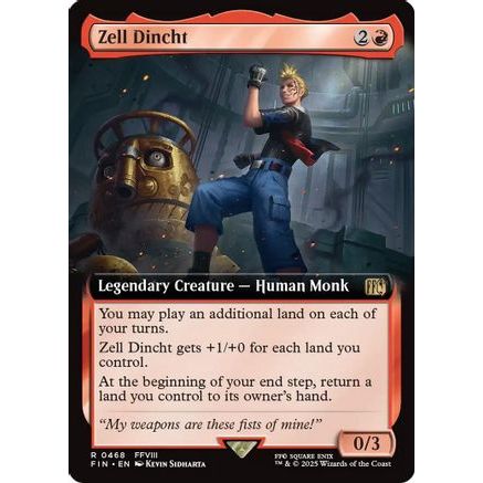 Zell Dincht (Extended Art) (FIN-468) - FINAL FANTASY Foil