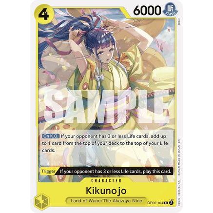 Kikunojo (Reprint) (OP06-104) - Starter Deck 28: GREEN/YELLOW Yamato