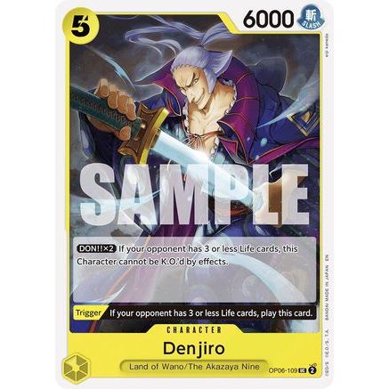 Denjiro (Reprint) (OP06-109) - Starter Deck 28: GREEN/YELLOW Yamato