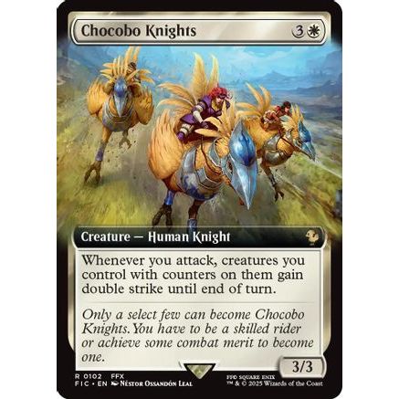 Chocobo Knights (Extended Art) (FIC-102) - Commander: FINAL FANTASY Foil