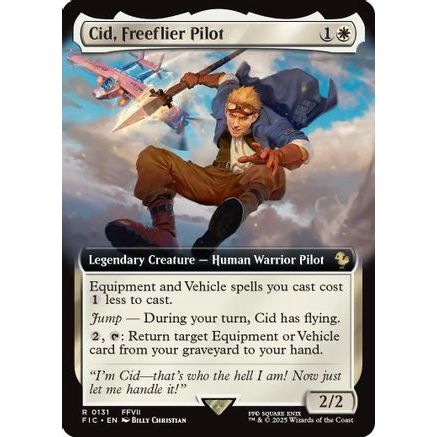 Cid, Freeflier Pilot (Extended Art) (FIC-131) - Commander: FINAL FANTASY Foil