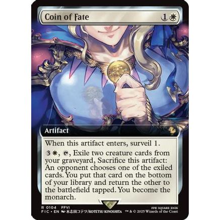 Coin of Fate (Extended Art) (FIC-104) - Commander: FINAL FANTASY