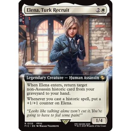 Elena, Turk Recruit (Extended Art) (FIC-133) - Commander: FINAL FANTASY Foil