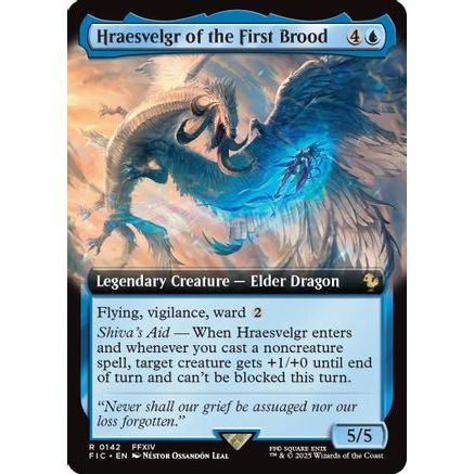 Hraesvelgr of the First Brood (Extended Art) (FIC-142) - Commander: FINAL FANTASY