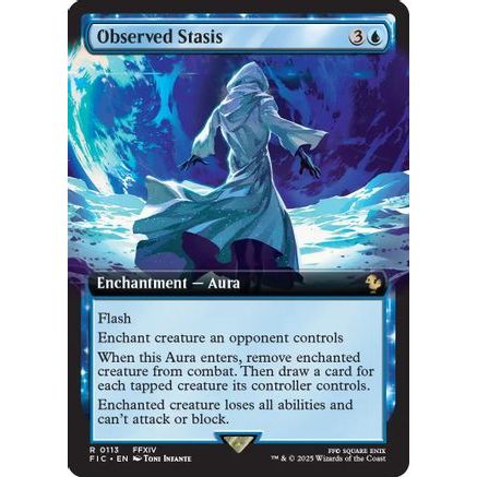 Observed Stasis (Extended Art) (FIC-113) - Commander: FINAL FANTASY Foil