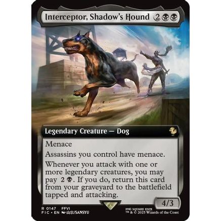 Interceptor, Shadow's Hound (Extended Art) (FIC-147) - Commander: FINAL FANTASY