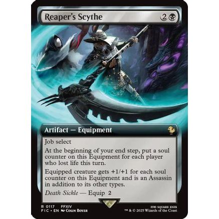 Reaper's Scythe (Extended Art) (FIC-117) - Commander: FINAL FANTASY Foil