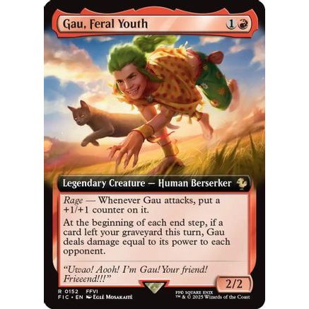 Gau, Feral Youth (Extended Art) (FIC-152) - Commander: FINAL FANTASY