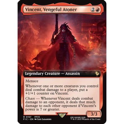 Vincent, Vengeful Atoner (Extended Art) (FIC-157) - Commander: FINAL FANTASY