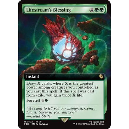 Lifestream's Blessing (Extended Art) (FIC-122) - Commander: FINAL FANTASY Foil