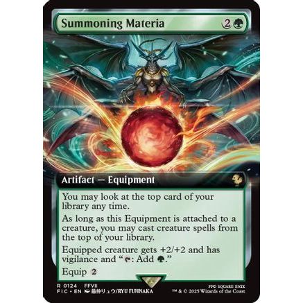 Summoning Materia (Extended Art) (FIC-124) - Commander: FINAL FANTASY