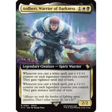 Ardbert, Warrior of Darkness (Extended Art) (FIC-164) - Commander: FINAL FANTASY Foil