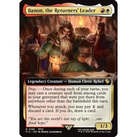 Banon, the Returners' Leader (Extended Art) (FIC-165) - Commander: FINAL FANTASY Foil