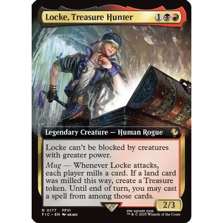 Locke, Treasure Hunter (Extended Art) (FIC-177) - Commander: FINAL FANTASY