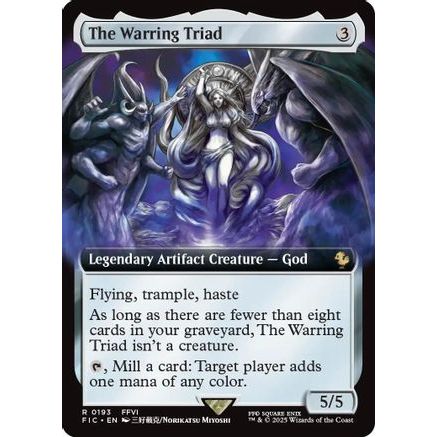 The Warring Triad (Extended Art) (FIC-193) - Commander: FINAL FANTASY Foil