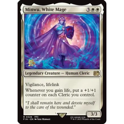 Minwu, White Mage (PRE-026) - Prerelease Cards Foil