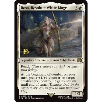 Rosa, Resolute White Mage (PRE-555) - Prerelease Cards Foil