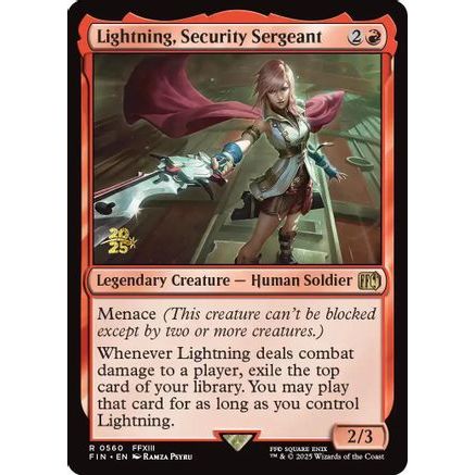 Lightning, Security Sergeant (PRE-560) - Prerelease Cards Foil