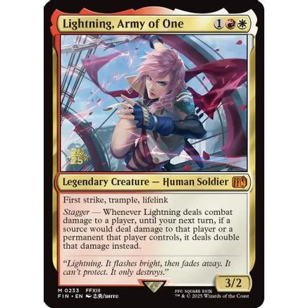 Lightning, Army of One (PRE-233) - Prerelease Cards Foil