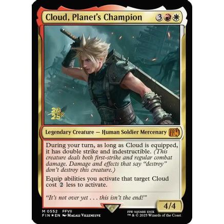 Cloud, Planet's Champion (PRE-552) - Prerelease Cards Foil