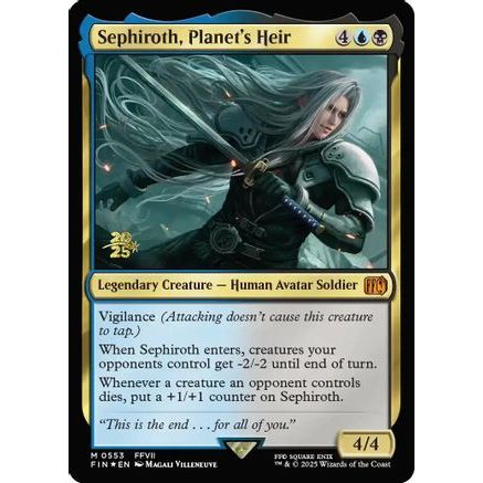 Sephiroth, Planet's Heir (PRE-553) - Prerelease Cards Foil