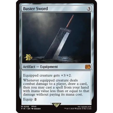 Buster Sword (PRE-255) - Prerelease Cards Foil