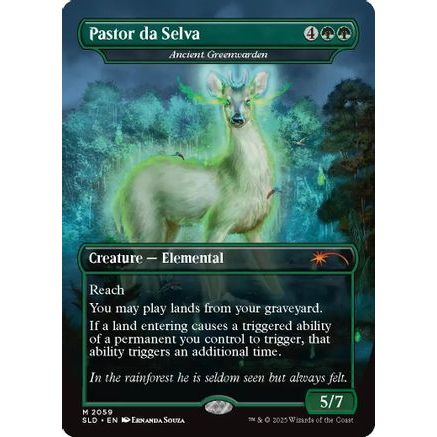 Pastor da Selva - Ancient Greenwarden (SLD-2059) - Secret Lair Drop Series